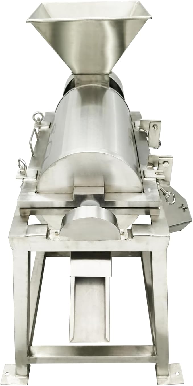 TECHTONGDA Commercial Vegetable Beating Machine Stainless Steel Fruit Beater 1100lb/h Industrial Fruit Vegetable Processor Three-phase 208V