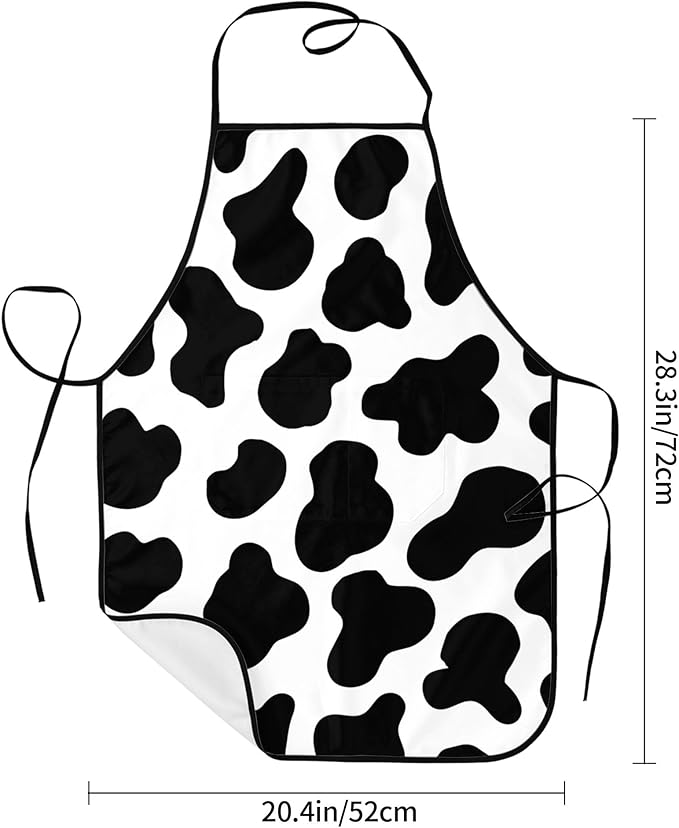Apron with Pockets for Cooking Chef Kitchen Work Gardening and Salon Size 20.4x28.3 Inch
