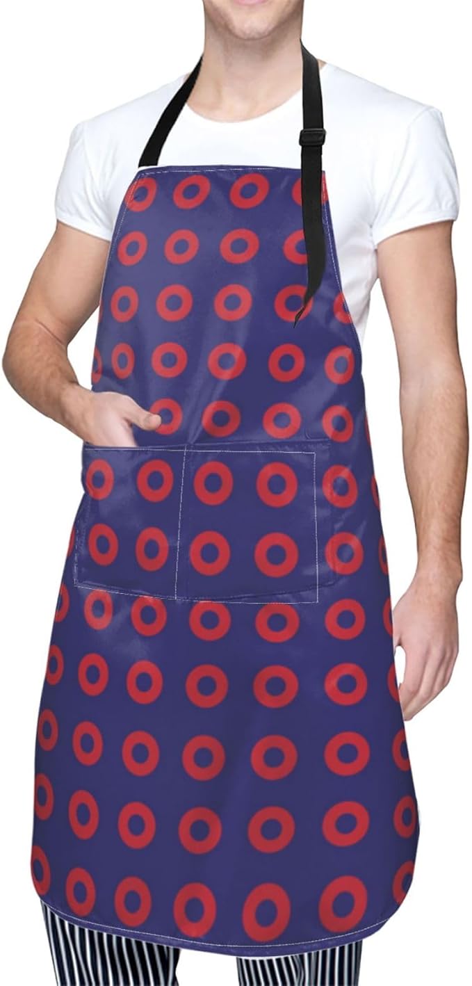 Apron Bib with 2 Pockets and Adjustable Neck Waterproof Kitchen Cooking Gardening Chef Aprons for Women Men