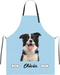 Custom Face Apron for Men Women, Personalized Photo Apron with Pockets, Customized Kitchen Aprons