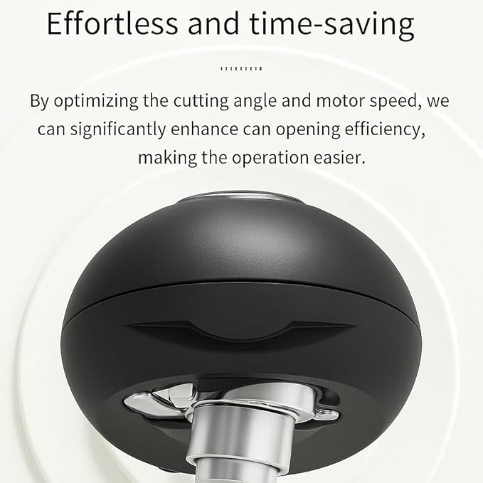 Electric Can Opener – Smooth Edge Automatic Can Opener for Seniors with Arthritis, One-Touch Battery Operated Can Opener, Hands-Free Safe Kitchen Gadget for Home, Travel & Camping