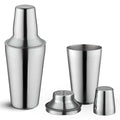 OCS Parts 3-Piece Stainless Steel Cocktail Shaker | 16-Ounce | Makes Perfect Mixed Drinks, Cocktails, and Coffees