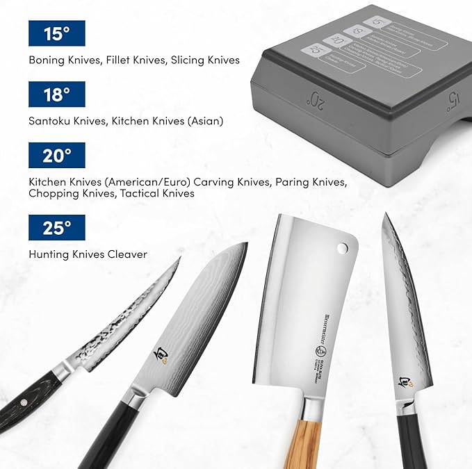 Rolling Knife Sharpener for Kitchen Knives - Sharpening Kit for all Knife Set - 360 & 600 Diamond - 1000 Whetstone & 3000 Ceramic, 4 Angles, CNC Aluminum Alloy Base, Modern Futuristic Aesthetics