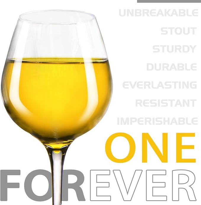 Plastic Wine Glasses Set of 2(15oz) |Unbreakable Wine Glasses with Stem|100% Tritan & BPA Free |Dishwasher Safe| Awesome For Pool, Beach, Travel, Pool, Camping, Beach, Picnic, Everyday Use.