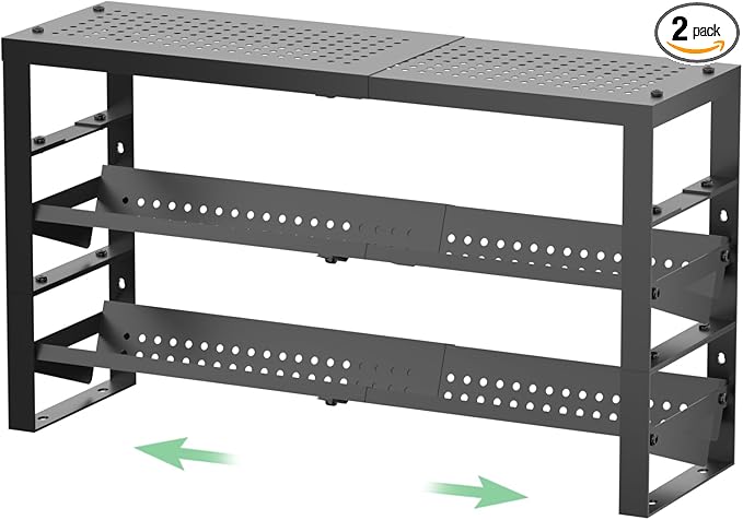 Expandable Metal Spice Rack – Adjustable, Durable, and Space Saving