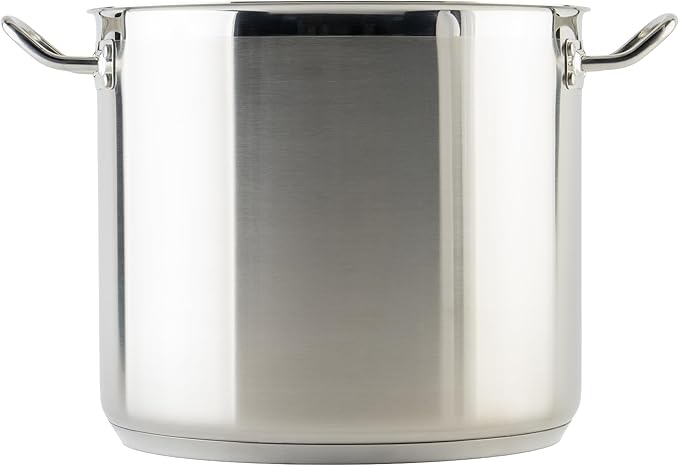 Winware Stainless 20-Quart Steel Stock Pot with Cover, Silver