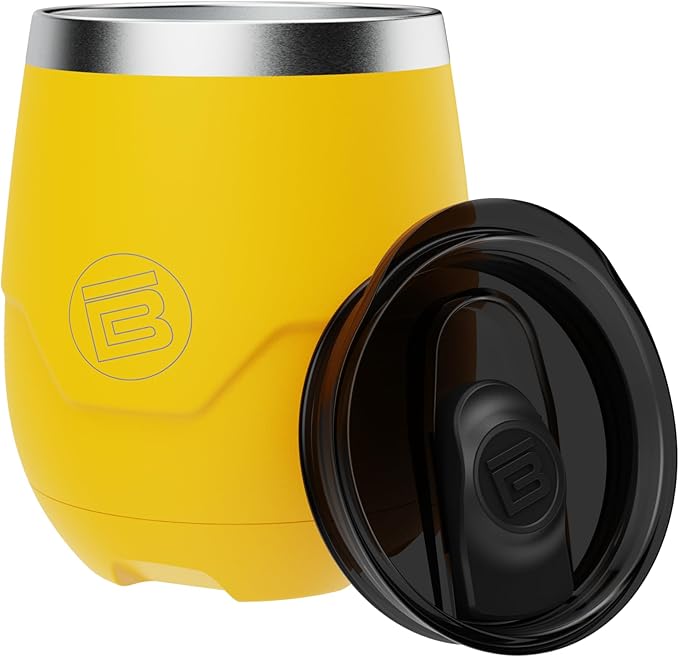 BOTE MagnePod Drinkware MAGNETumbler Stemless Wine Tumbler with Lid Drink Cooler 12 oz Size Keeps Wine Beer Soda Water Cold Insulated attach to Compatible SUPs Kayaks Floats Multiple Colors