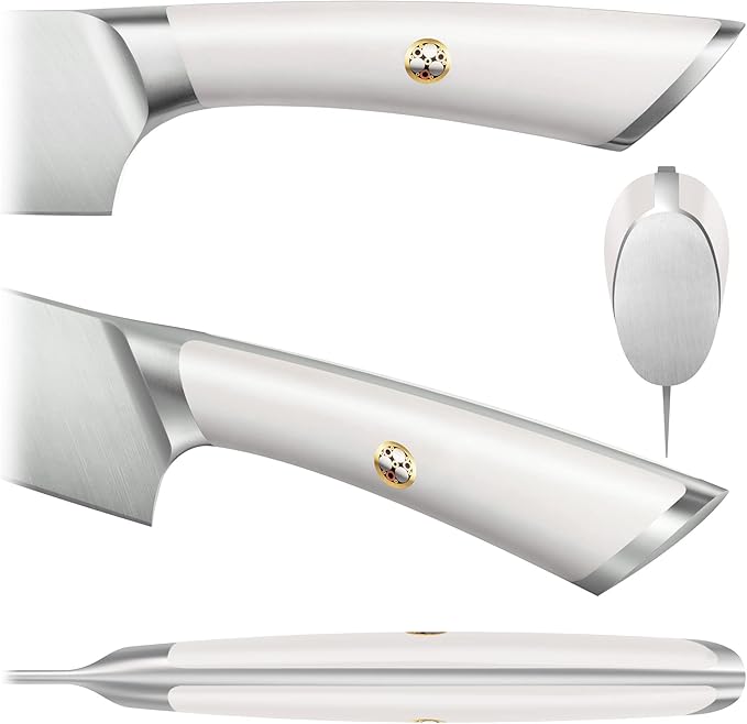 Cangshan ELBERT Series High-Carbon 8-Inch Honing Steel (White)
