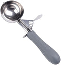 4 OZ Scoop, #8 Disher, Large Ice Cream Scoop with Trigger, Muffin Scoop, Large Cookie Scoops for Baking, Grey Handle, With Trigger for Portion Control