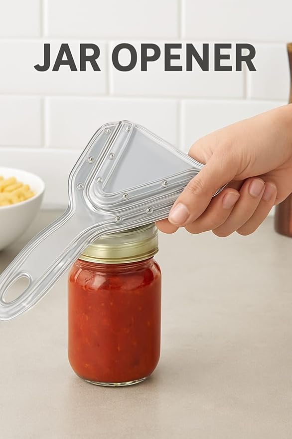 Jar Opener for Weak Hands Non Slip Silicone Lid Opener For Seniors, Arthritis & Kids - Multi-Size Bottle opener Tool For Kitchen Use
