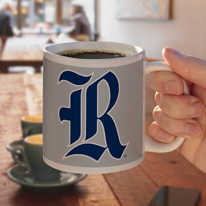 Rice University Owls Logo Ceramic Coffee Mug, Novelty Gift Mugs for Coffee, Tea and Hot Drinks, 11oz, White
