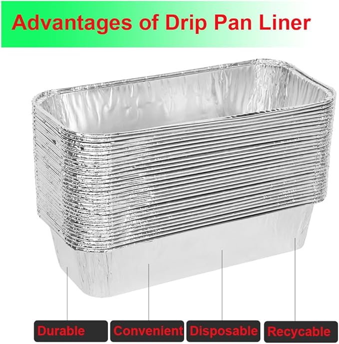 Drip Pan Replacement for CharBroil Grill 9328812P06 Grease Tray for Char Broil G416-0015-W1 with 12 Pack Aluminum Foil Liner