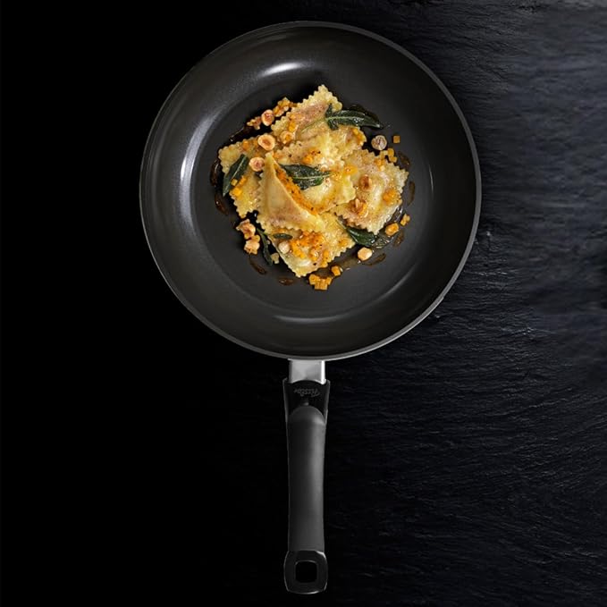 Fissler Ceratal Classic Ceramic 11 Inch Non-Stick Frying Pan, Orbit Black, Made without PFAS
