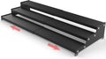 Spice Rack Organizer 3 Tier Expandable Display Shelf(12.8"-24.01" W) Non-Skid Heavy Duty Sturdy Metal Iron Alloy Steel Step Racks 1 Pack/Black