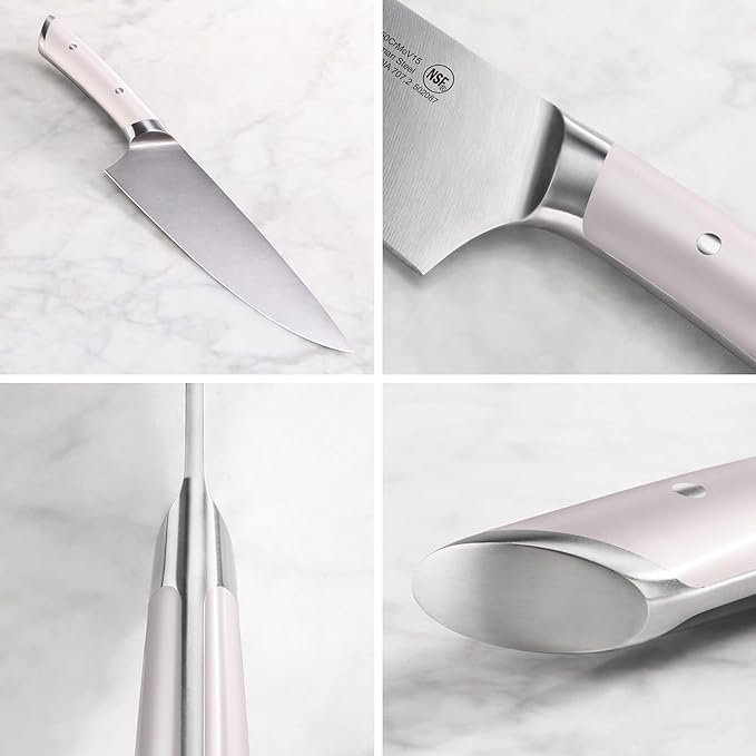 Cangshan HELENA Series German Steel Forged Starter Knife Set (White, 3-Piece)