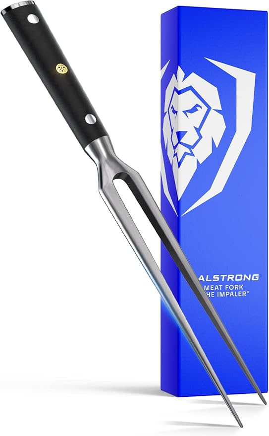 Dalstrong Meat Fork - 7 inch - The Impaler - Dual-Prong Carving & BBQ Fork - High Carbon Stainless Steel - G10 Garolite Handle - Professional Barbecue Carving Fork - Kitchen Utensils