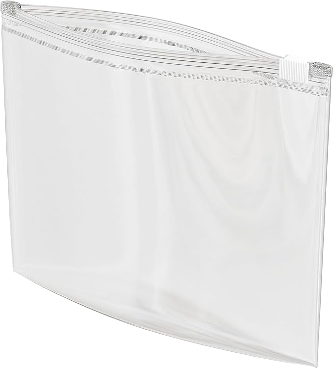 100 Count - Slider Zip Quart Food Storage Bags, 8" x 7" 3 Mil Heavy Duty, Strong & Durable For Freezer Storage, For Sandwiches, Snacks & More. GPI
