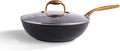 frök All-In-One Non-Stick Fry Pan Meets Wok with Lid, 11-Inch, Black & Gold