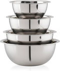 CRAFTONE Stainless Steel Mixing Bowls Set of 4 – Nesting Bowls for Baking, Salad, Dessert, Rice & Food Storage – Durable & Space-Saving Kitchen Bowl Set
