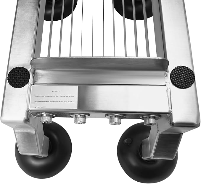 Manual Vegetable Slicer Heavy Duty Tomato Slicer 10mm/0.39in Stainless Steel Fruit Vegetable Cutter with 4 Suction Cups for Onion Cucumber Tomato Apple within 2.76in 4 Suction Cups
