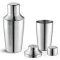 OCS Parts 3-Piece Stainless Steel Cocktail Shaker | 12-Ounce | Makes Perfect Mixed Drinks, Cocktails, and Coffees