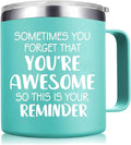 Birthday Gifts for Women - Sometimes You Forget You Are Awesome Mug - Inspirational Presents for Women Sister Mom Daughter, Teacher Gifts 14OZ Green