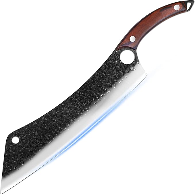 XYJ 12 Inch Extra Long Chef Knife Full Tang Razor Sharp Watermelon Slaughter Knives (Style4)