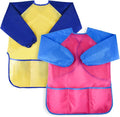 KUUQA Waterproof Children Art Smock Kids Art Aprons, Painting Supplies (Paints and brushes not included)