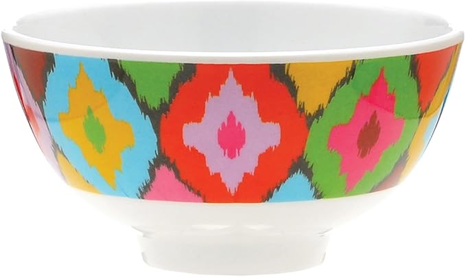 French Bull Melamine Mini Bowl, 4-Piece Set, 10 Fluid Ounces, Small Serving Bowl – Snack, Condiment, Dip, Dessert, Ice Cream – Shatter Proof, Food-Safe, BPA Free, Dishwasher Safe, 4”, Graphic
