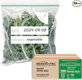 Quart Food Storage Zip Bags, 300 Count | Double Zipper | 8" * 8.1", Freshness Easy Open Reclosable Clear Plastic Bags