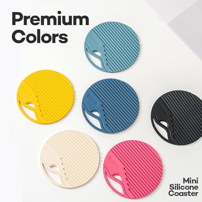 Silicone Trivets for Hot Dishes Heat Resistant Trivets for Hot Pots & Pans Multipurpose & Versatile Hot Pads for Kitchen & Countertop Table Coasters Set of 2