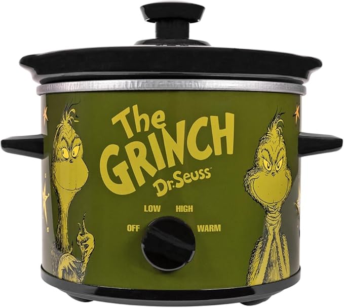 Uncanny Brands Dr. Suess The Grinch 2qt Slow Cooker - Small Kitchen Appliance