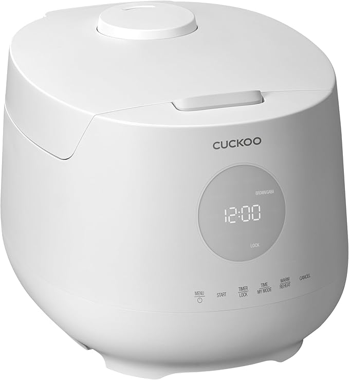 CUCKOO Micom Rice Cooker 6 Cup Uncooked / 12 Cup Cooked, Korean Fuzzy Logic Rice Cooker with Steam Tray, Versatile Food Steamer & Warmer with Non-Stick Inner Pot, Rice Maker, White (CR-0661F)