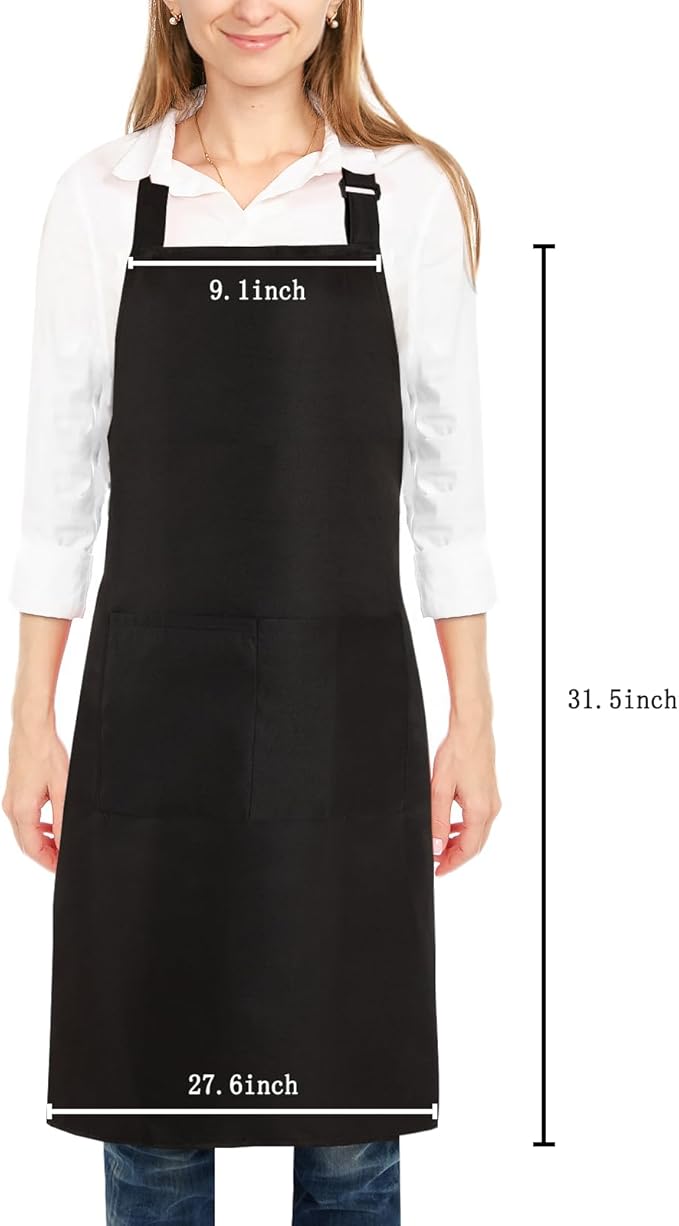 Personalized Aprons Custom Women Men Apron with Pockets Chef for Baking Bbq Grill Embroidered with Name Text