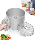 112204S Cutter Bowl & 106458S Cutter Bowl Lid Compatible with Robot Coupe R2, R2B, R2N, R2 Dice Food Processor, 3 Quart Bowl, Gray