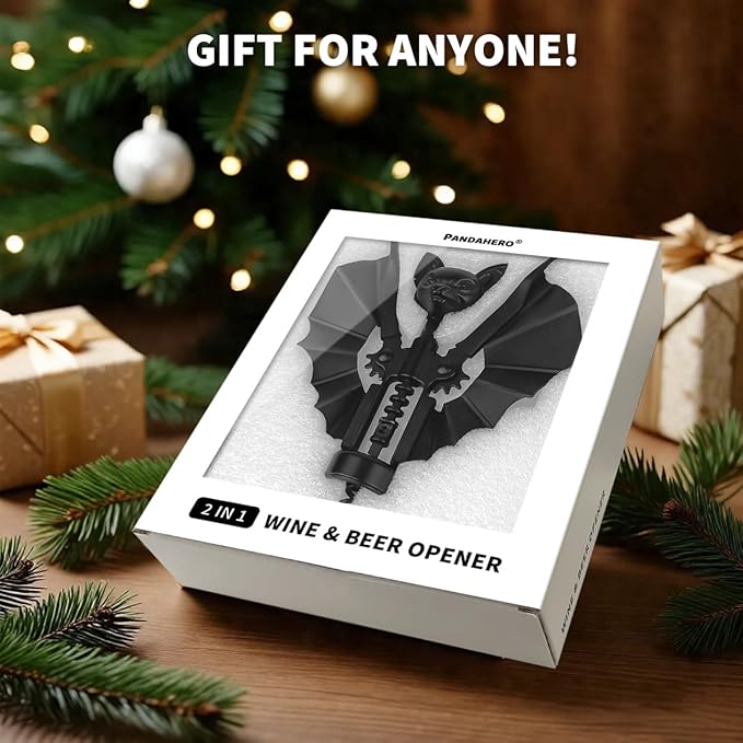 Goth Wine Opener - Stocking Stuffers Wine Gifts for Adults,Witchy Gifts for Women, Funny Kitchen Gadgets,White Elephant Gag Gifts for Adults