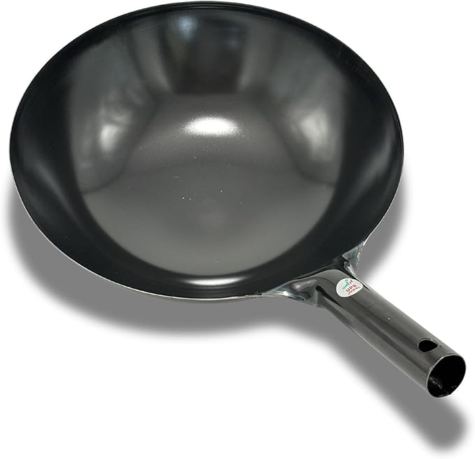 Kanda Iron Beijing Wok - Lightweight and Durable - Perfect for Authentic Japanese Cooking - 11.8 inch 30cm