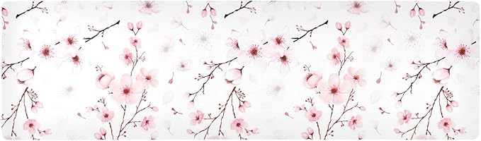 senya Flower Trivet Table Runner 40 Inches Long Cherry Blossom Branche Heat Resistant Hot Pad Multi Purpose Mat for for Hot Pots Pans Kitchen Countertops, B01C23045