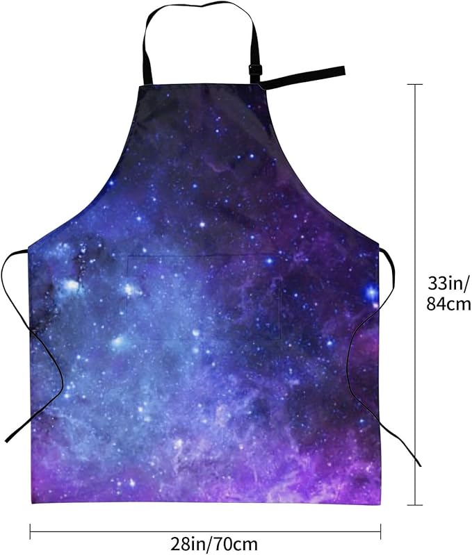 Apron Bib with 2 Pockets and Adjustable Neck Waterproof Kitchen Cooking Gardening Chef Aprons for Women Men
