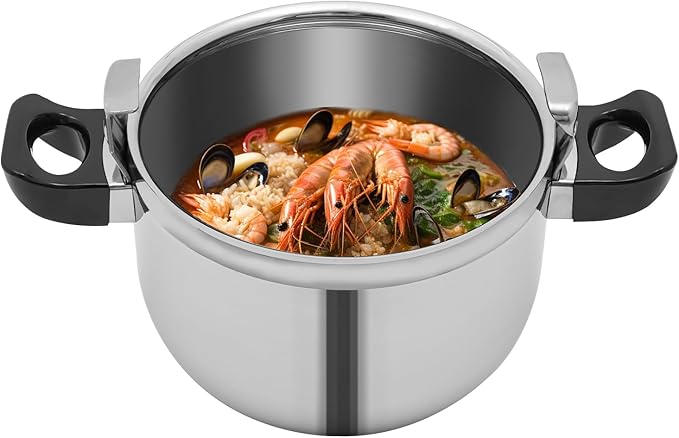Pressure Cooker Stainless Steel, Commercial Stove Top Pressure Cooker Pot Used for Pressure Foodie or Steaming Instant Fast Cooking Pot