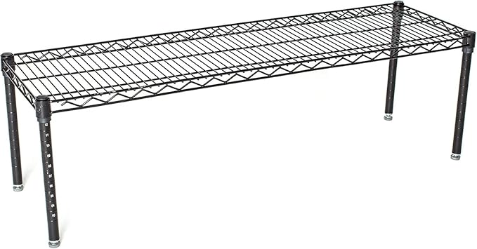 Omega Products Corporation 18" Deep x 60" Wide x 20" High Black Mobile Dunnage Rack