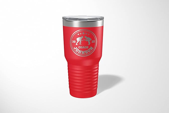 Wrestling Coach gifts, Tumbler, Coach tumbler, Wrestling gifts, Coach Beer glass, Coach gift, Coach gifts, Wrestling Coach (Wrestling Circle, Red, Wrestling Hexagon 30oz Black)