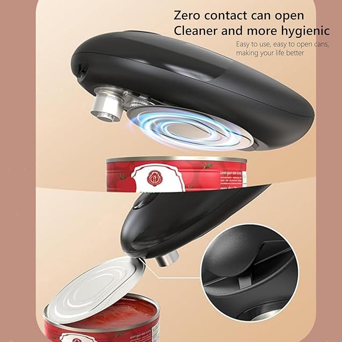 Electric Can Opener for Seniors with Arthritis, Countertop Electric Can Openers for Smooth Edge Cutting,Hands Free Automatic Can Openers for Almost Size Cans