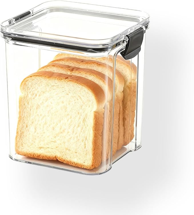 Small Bread Storage Box for Kitchen Bread Box Container Perfect for Homemade Bread and Baked Bread