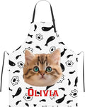 Custom Face Apron for Men Women, Personalized Photo Apron with Pockets, Customized Kitchen Aprons