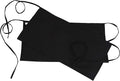 RAJRANG Pure Cotton Waitress Apron Half Server Waist Short Aprons with 3 Pockets