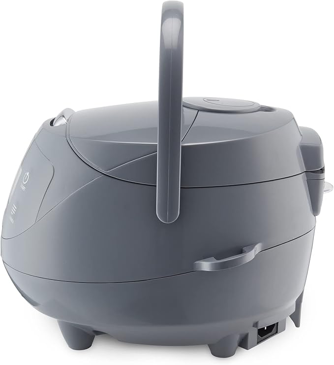 Yum Asia Panda Mini Rice Cooker With Ninja Ceramic Bowl and Advanced Fuzzy Logic (3.5 cup, 0.63 litre) 4 Rice Cooking Functions, 4 Multicooker functions, Digital LED display - 120V