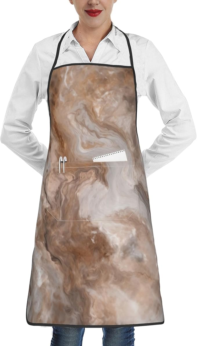 Apron with Pockets for Cooking Chef Kitchen Work Gardening and Salon Size 20.4x28.3 Inch