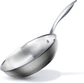 Duxtop Tri-ply Stainless Steel Frying Pan with Stay-Cool Handle, Professional 8 inch Fry Pan with Induction Magnetic Bottom, Healthy Small Skillet, Dishwasher and Oven Safe