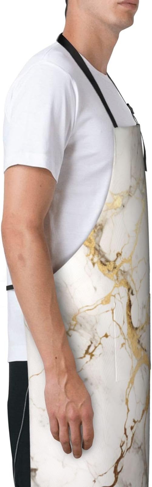 DADABULIU Apron Cooking With Pockets Adjustable Bib For Men Women Waterproof Chef Home Grilling BBQ Drawing